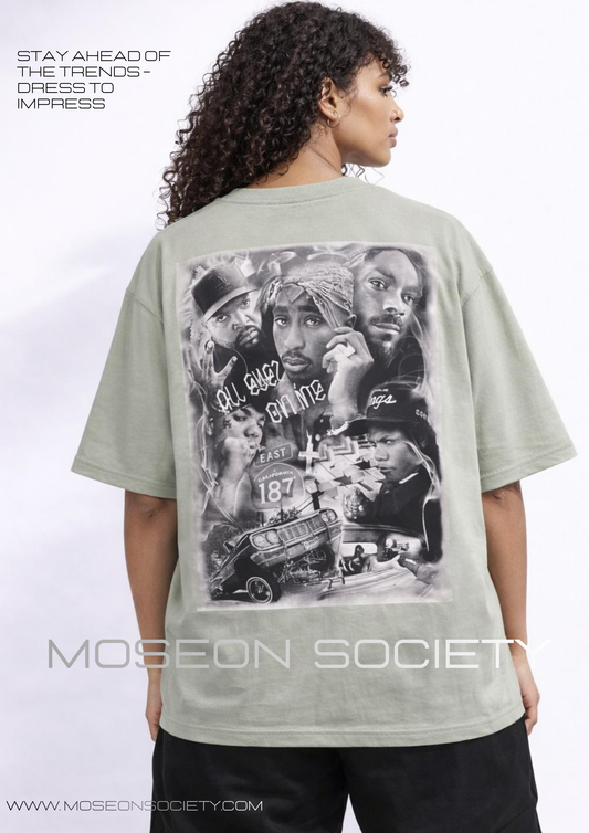 Tricou Oversize All Eyez On Me Graphic