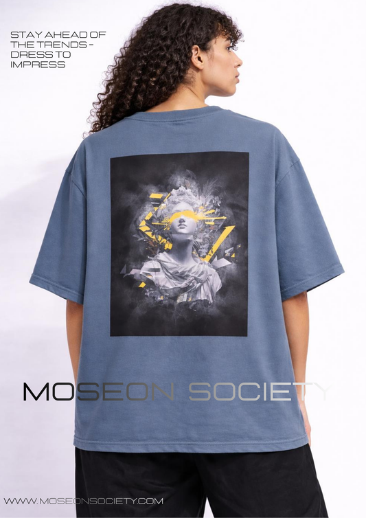 Tricou Oversize Greek Lady Justice Graphic