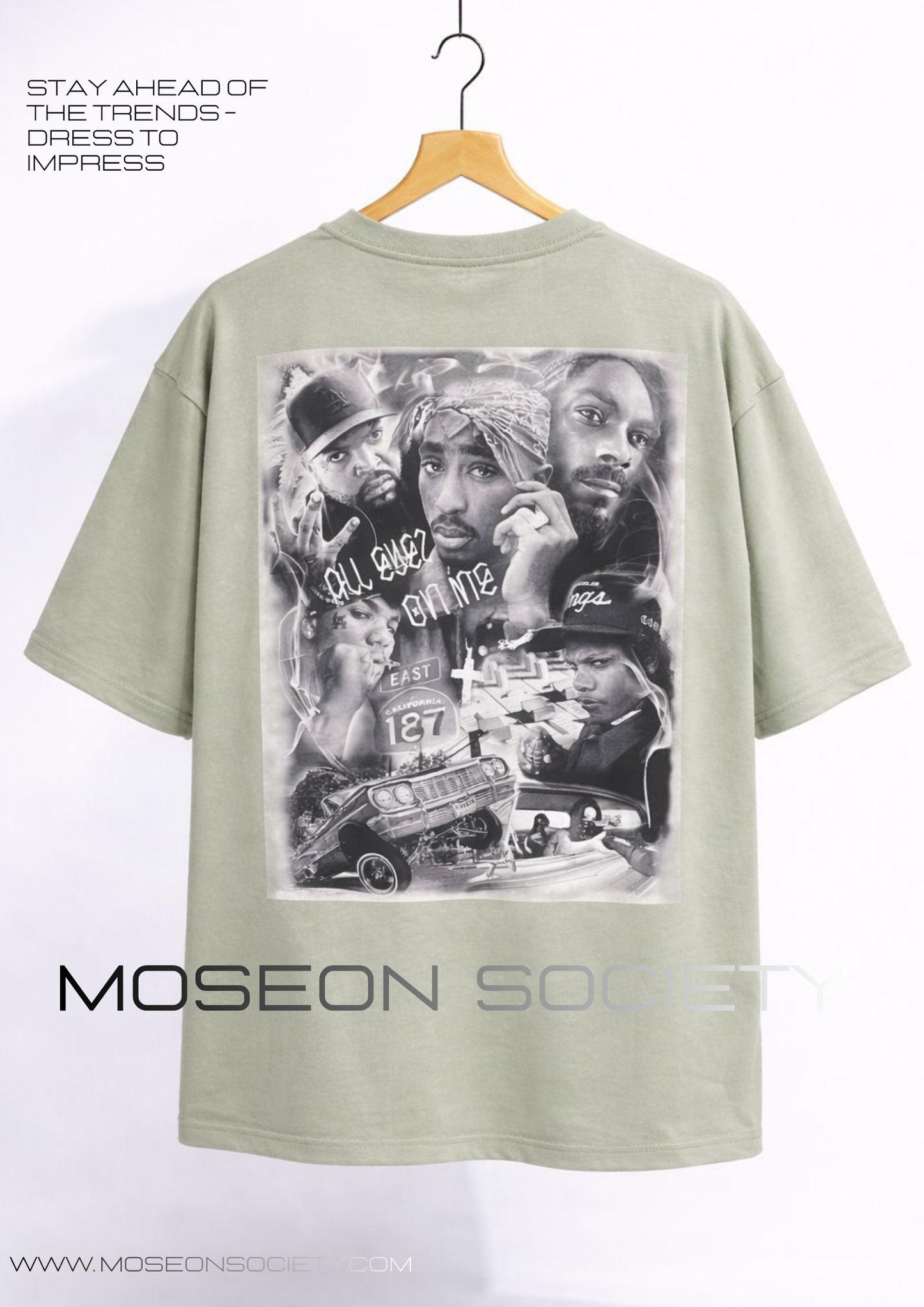 Tricou Oversize All Eyez On Me Graphic