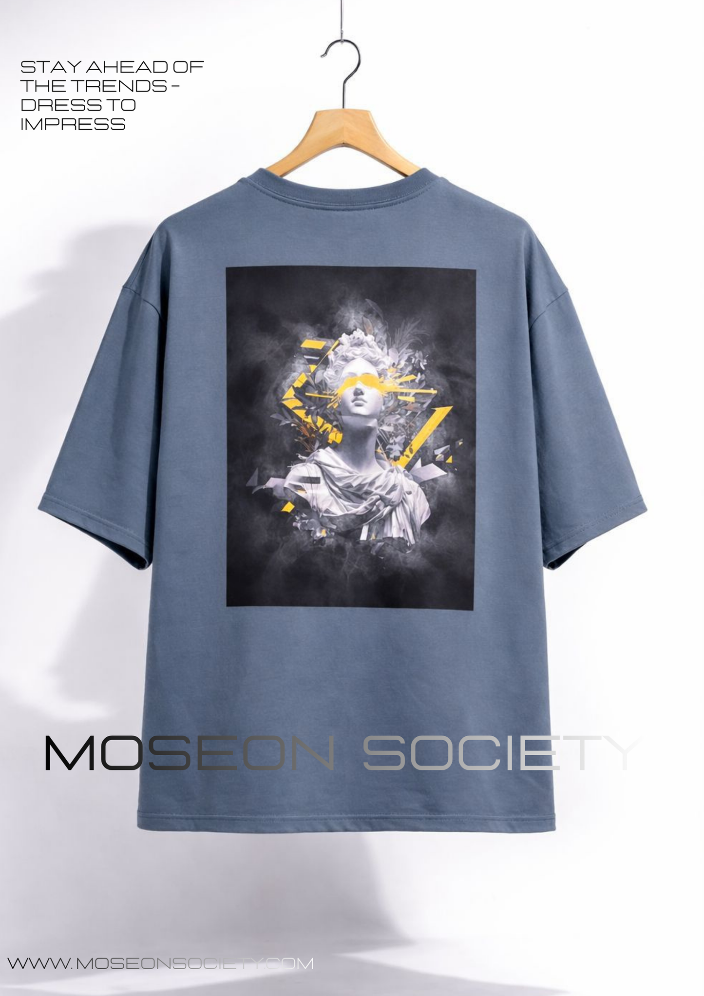 Tricou Oversize Greek Lady Justice Graphic
