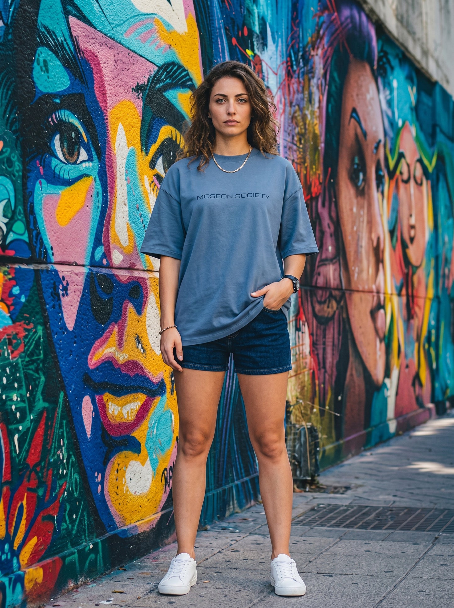 Tricou Oversize Lady In LA Graphic