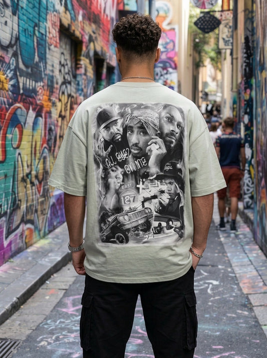 Tricou Oversize All Eyez On Me Graphic