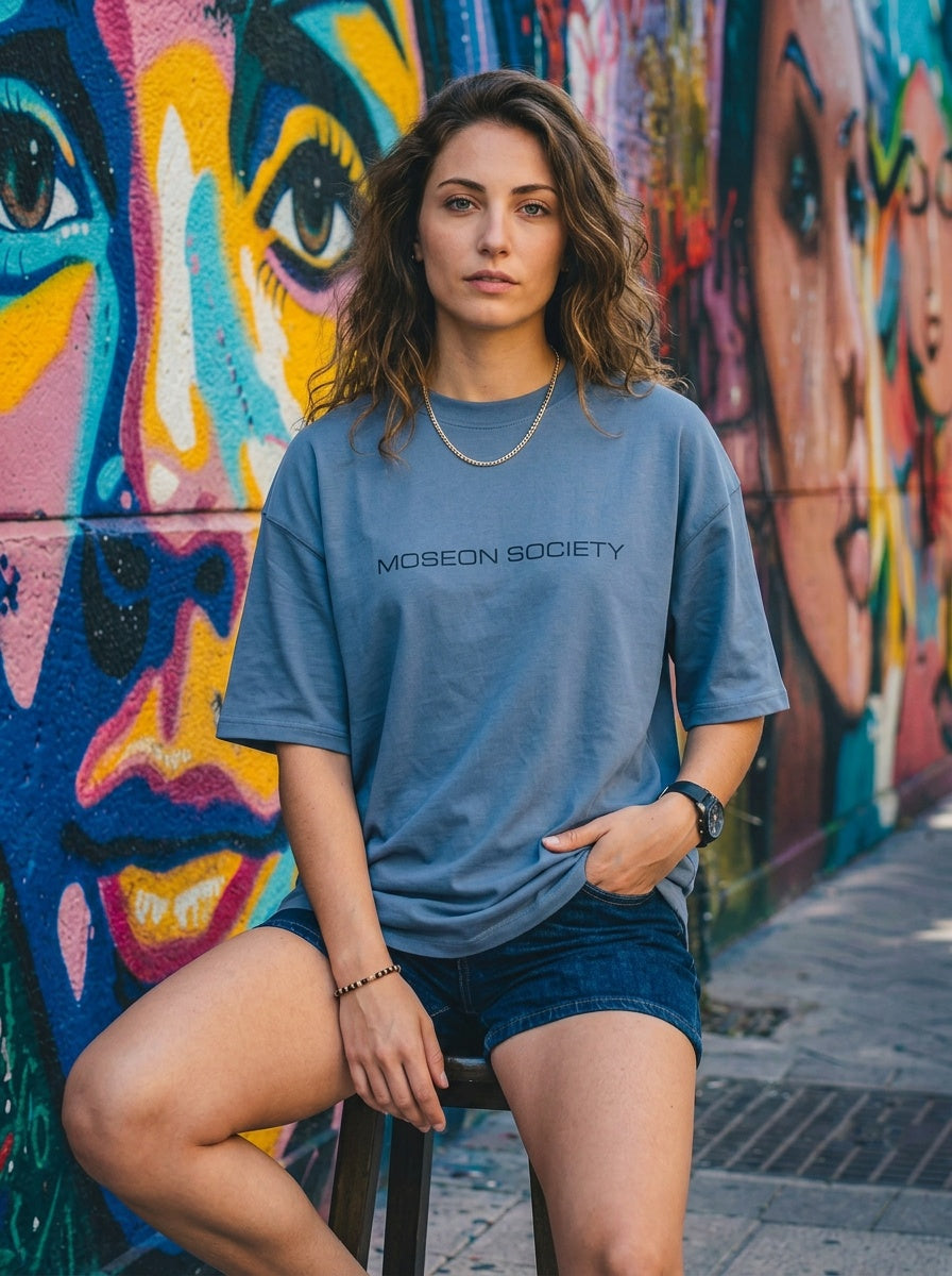 Tricou Oversize Lady In LA Graphic