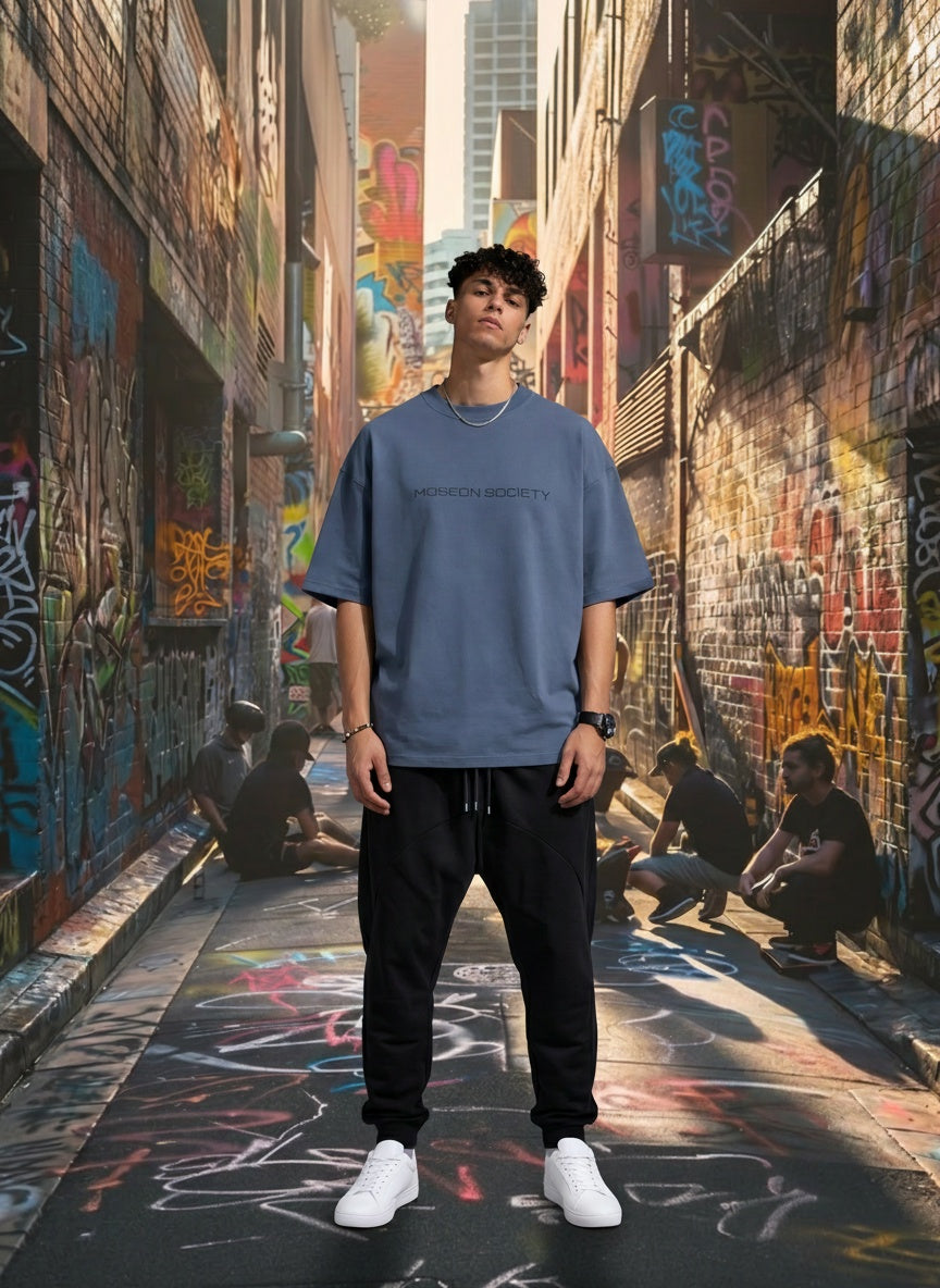 Tricou Oversize Greek Lady Justice Graphic