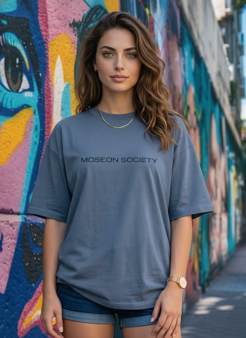 Tricou Oversize Greek Lady Justice Graphic